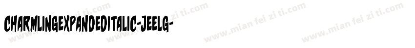 CharmlingExpandedItalic-jEELG字体转换