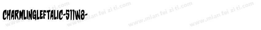 CharmlingLeftalic-511W8字体转换