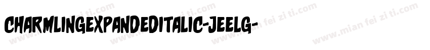 CharmlingExpandedItalic-jEELG字体转换