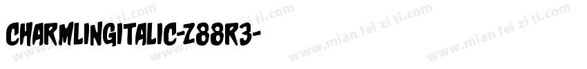 CharmlingItalic-z88R3字体转换
