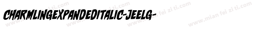 CharmlingExpandedItalic-jEELG字体转换