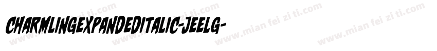 CharmlingExpandedItalic-jEELG字体转换