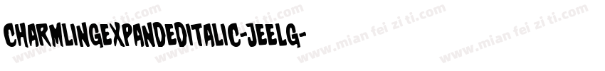 CharmlingExpandedItalic-jEELG字体转换