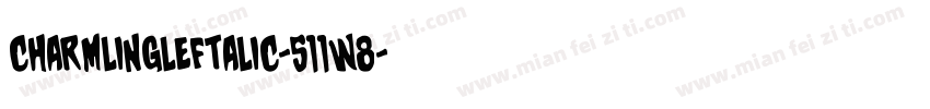 CharmlingLeftalic-511W8字体转换