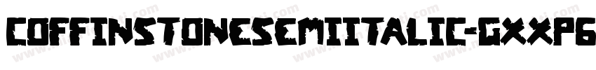 CoffinStoneSemiItalic-gxxp6字体转换