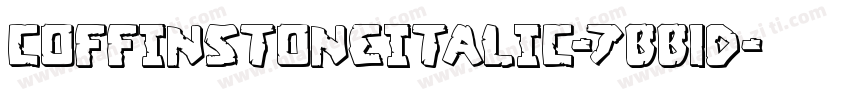 CoffinStoneItalic-7BB1D字体转换