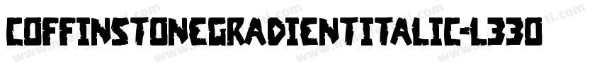 CoffinStoneGradientItalic-L33O4字体转换