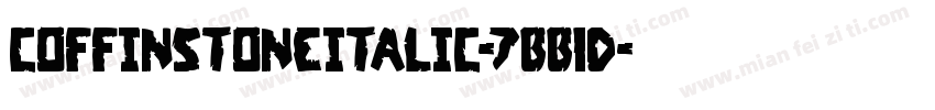 CoffinStoneItalic-7BB1D字体转换
