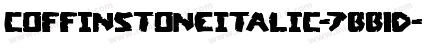 CoffinStoneItalic-7BB1D字体转换