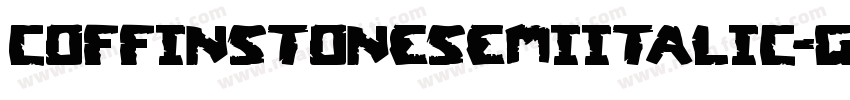 CoffinStoneSemiItalic-gxxp6字体转换