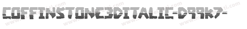 CoffinStone3DItalic-d99K7字体转换