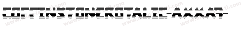 CoffinStoneRotalic-axxA9字体转换