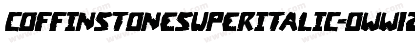 CoffinStoneSuperItalic-oww1z字体转换
