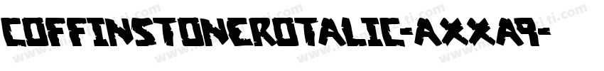 CoffinStoneRotalic-axxA9字体转换