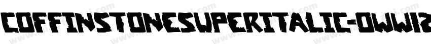 CoffinStoneSuperItalic-oww1z字体转换