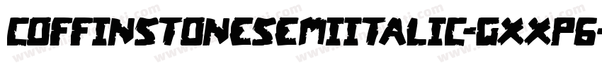 CoffinStoneSemiItalic-gxxp6字体转换