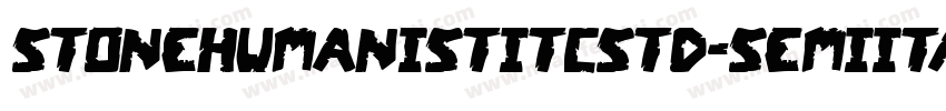StoneHumanistITCStd-SemiItalic字体转换
