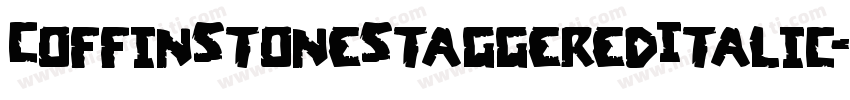 CoffinStoneStaggeredItalic-MVVOv字体转换