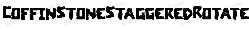 CoffinStoneStaggeredRotated-2OO4X字体转换