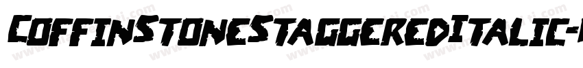 CoffinStoneStaggeredItalic-MVVOv字体转换