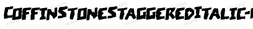 CoffinStoneStaggeredItalic-MVVOv字体转换