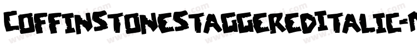 CoffinStoneStaggeredItalic-MVVOv字体转换