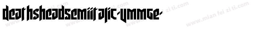 DeathsheadSemiItalic-vmmgE字体转换