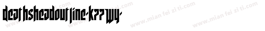 DeathsheadOutline-K77Wy字体转换
