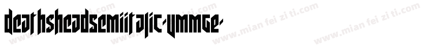 DeathsheadSemiItalic-vmmgE字体转换