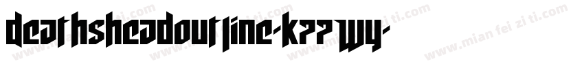 DeathsheadOutline-K77Wy字体转换
