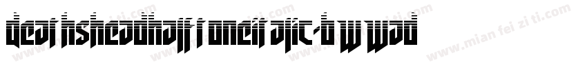 DeathsheadHalftoneItalic-BWWad字体转换