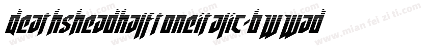 DeathsheadHalftoneItalic-BWWad字体转换