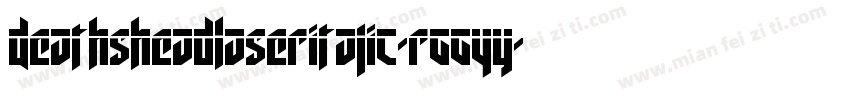 DeathsheadLaserItalic-rgg4y字体转换