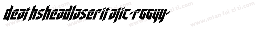 DeathsheadLaserItalic-rgg4y字体转换