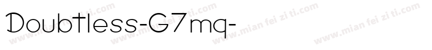 Doubtless-G7mq字体转换