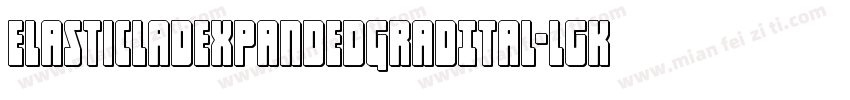 ElasticLadExpandedGradItal-lgK3D字体转换
