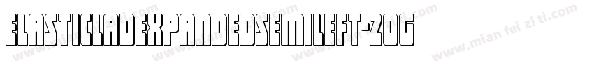 ElasticLadExpandedSemiLeft-2Og2W字体转换