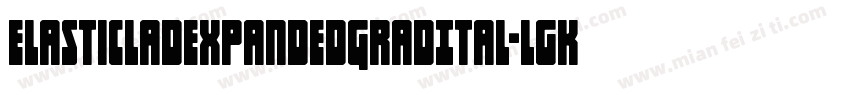 ElasticLadExpandedGradItal-lgK3D字体转换