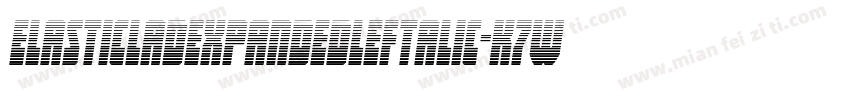 ElasticLadExpandedLeftalic-K7W6W字体转换