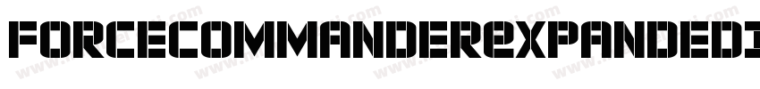 ForceCommanderExpandedItalic-6YeVo字体转换