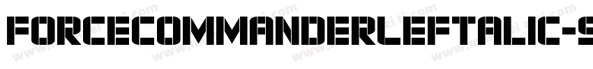 ForceCommanderLeftalic-9YEjZ字体转换
