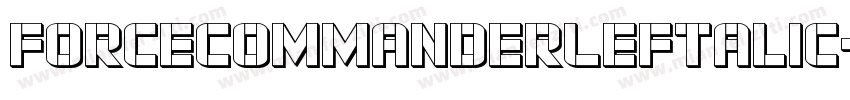 ForceCommanderLeftalic-9YEjZ字体转换