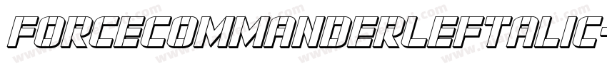 ForceCommanderLeftalic-9YEjZ字体转换