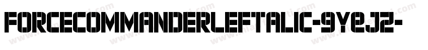 ForceCommanderLeftalic-9YEjZ字体转换