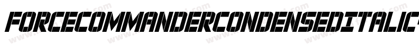 ForceCommanderCondensedItalic-z8daa字体转换