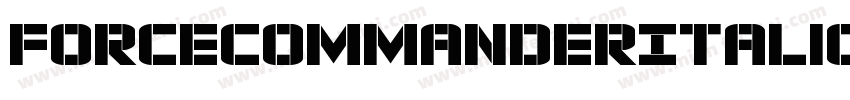 ForceCommanderItalic-ywBW2字体转换
