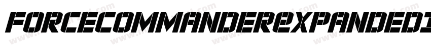 ForceCommanderExpandedItalic-6YeVo字体转换