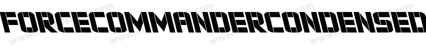 ForceCommanderCondensedItalic-z8daa字体转换