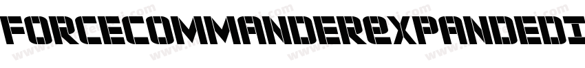 ForceCommanderExpandedItalic-6YeVo字体转换