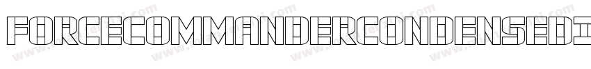 ForceCommanderCondensedItalic-z8daa字体转换